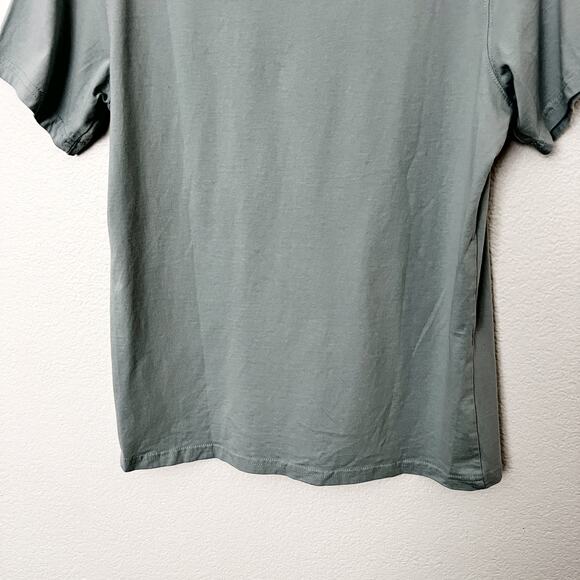[Barbour] Blue Crew Neck Logo Graphic Tee Short Sleeve T-Shirt Size Medium M - Picture 8 of 10